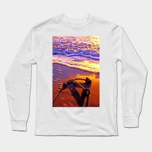 Ships anchor on beach Long Sleeve T-Shirt